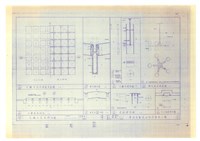 《臺南市鄭成功紀念館施工圖》圖組─〈大廳天花及燈詳圖 12/50〉藏品圖，第1張